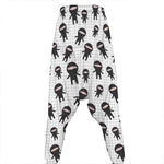 Cute Ninja Pattern Print Hammer Pants