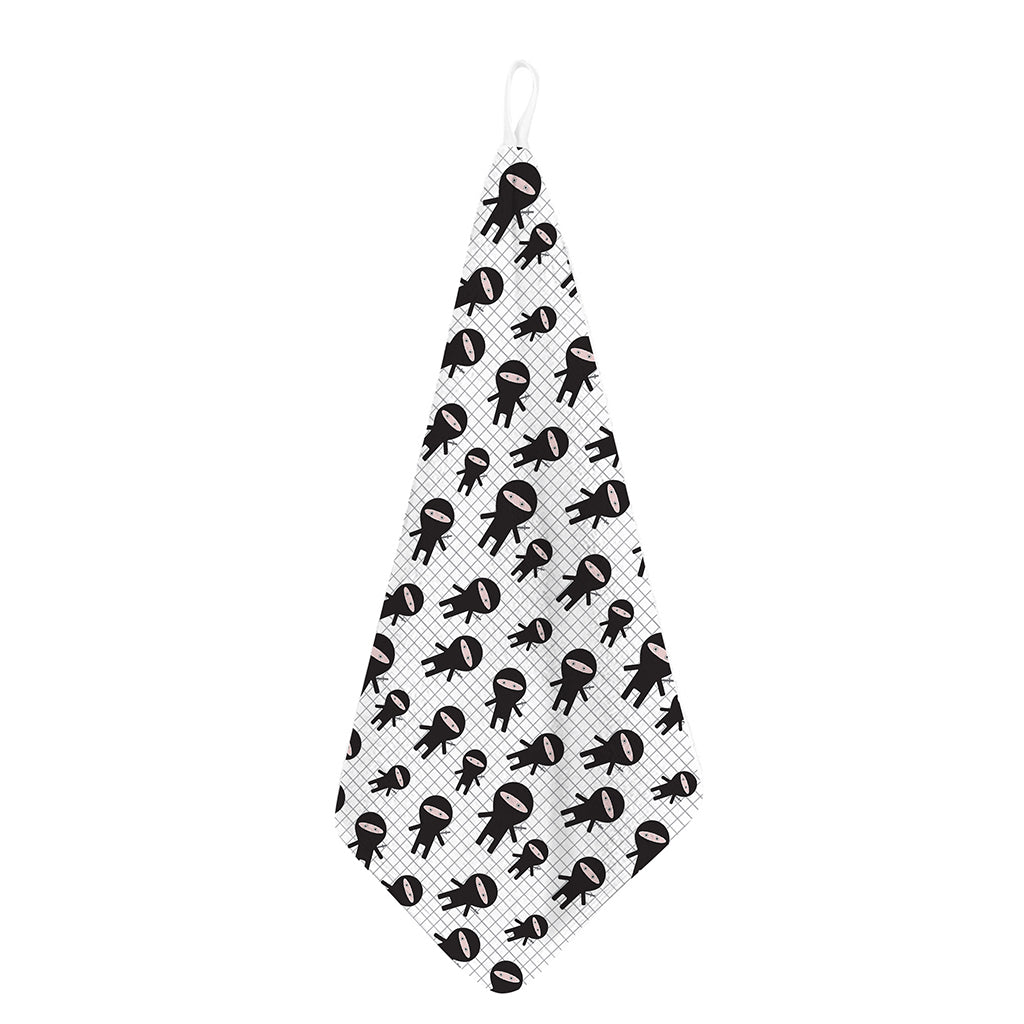 Cute Ninja Pattern Print Hand Towel