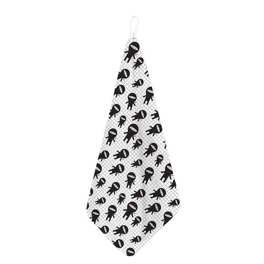 Cute Ninja Pattern Print Hand Towel