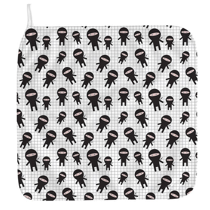 Cute Ninja Pattern Print Hand Towel