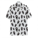 Cute Ninja Pattern Print Hawaiian Shirt