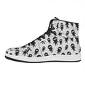 Cute Ninja Pattern Print High Top Leather Sneakers
