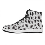 Cute Ninja Pattern Print High Top Leather Sneakers