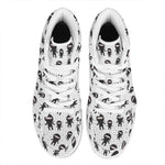 Cute Ninja Pattern Print High Top Leather Sneakers