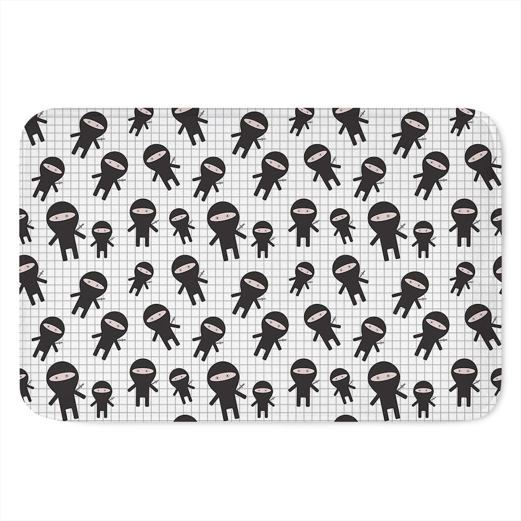 Cute Ninja Pattern Print Indoor Door Mat