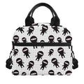 Cute Ninja Pattern Print Insulated Lunch Bag