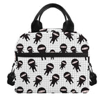 Cute Ninja Pattern Print Insulated Lunch Bag