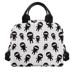 Cute Ninja Pattern Print Insulated Lunch Bag