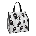 Cute Ninja Pattern Print Insulated Lunch Tote