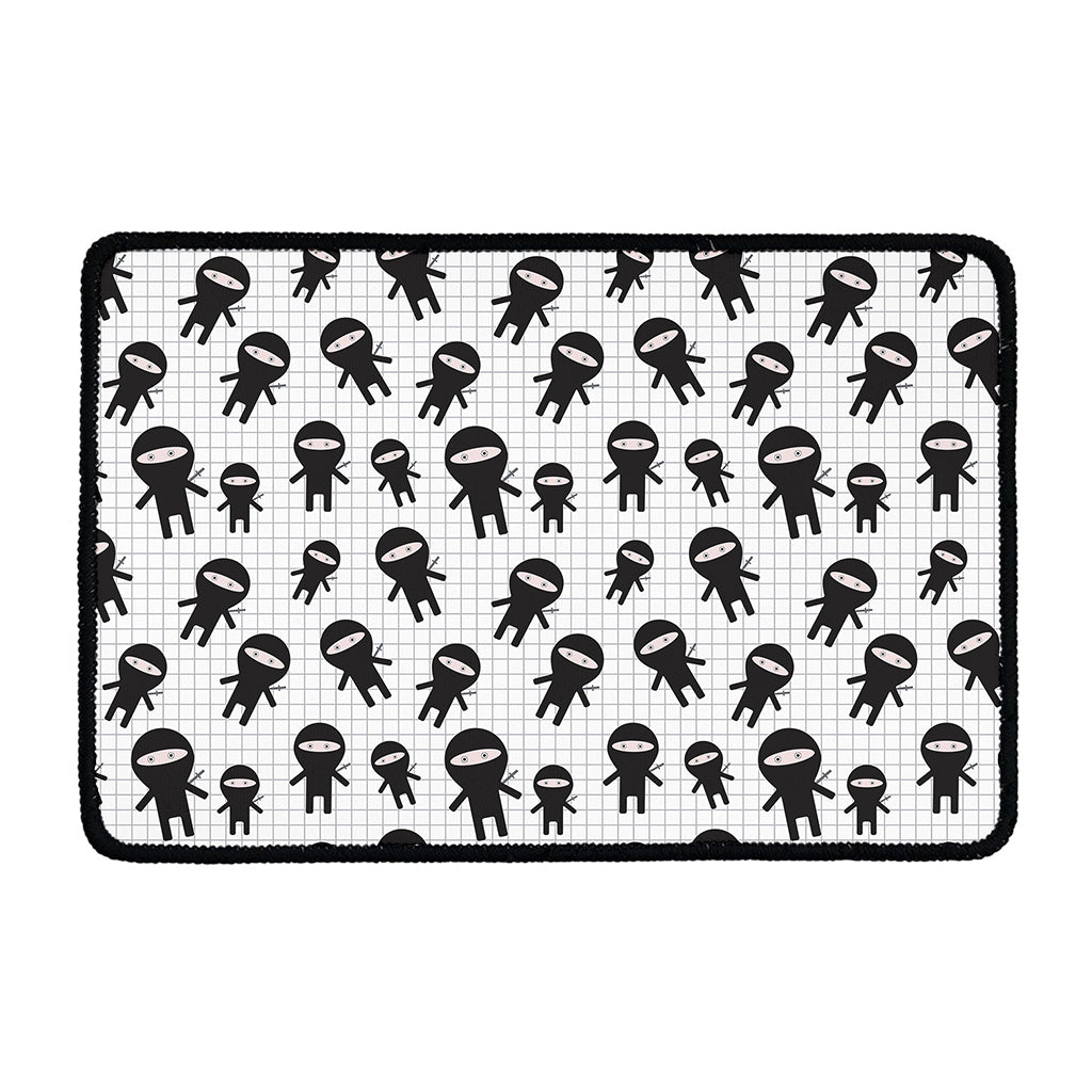 Cute Ninja Pattern Print Kitchen Mat