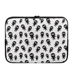 Cute Ninja Pattern Print Laptop Sleeve