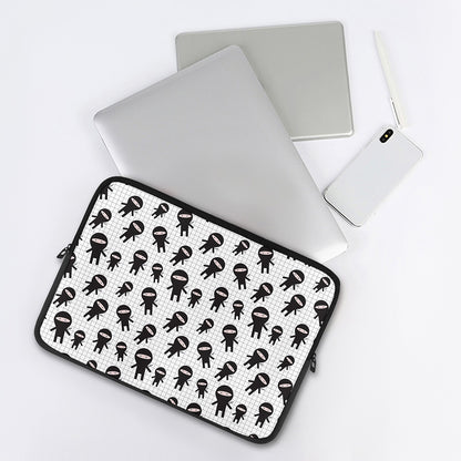 Cute Ninja Pattern Print Laptop Sleeve
