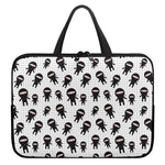 Cute Ninja Pattern Print Laptop Sleeve With Handle
