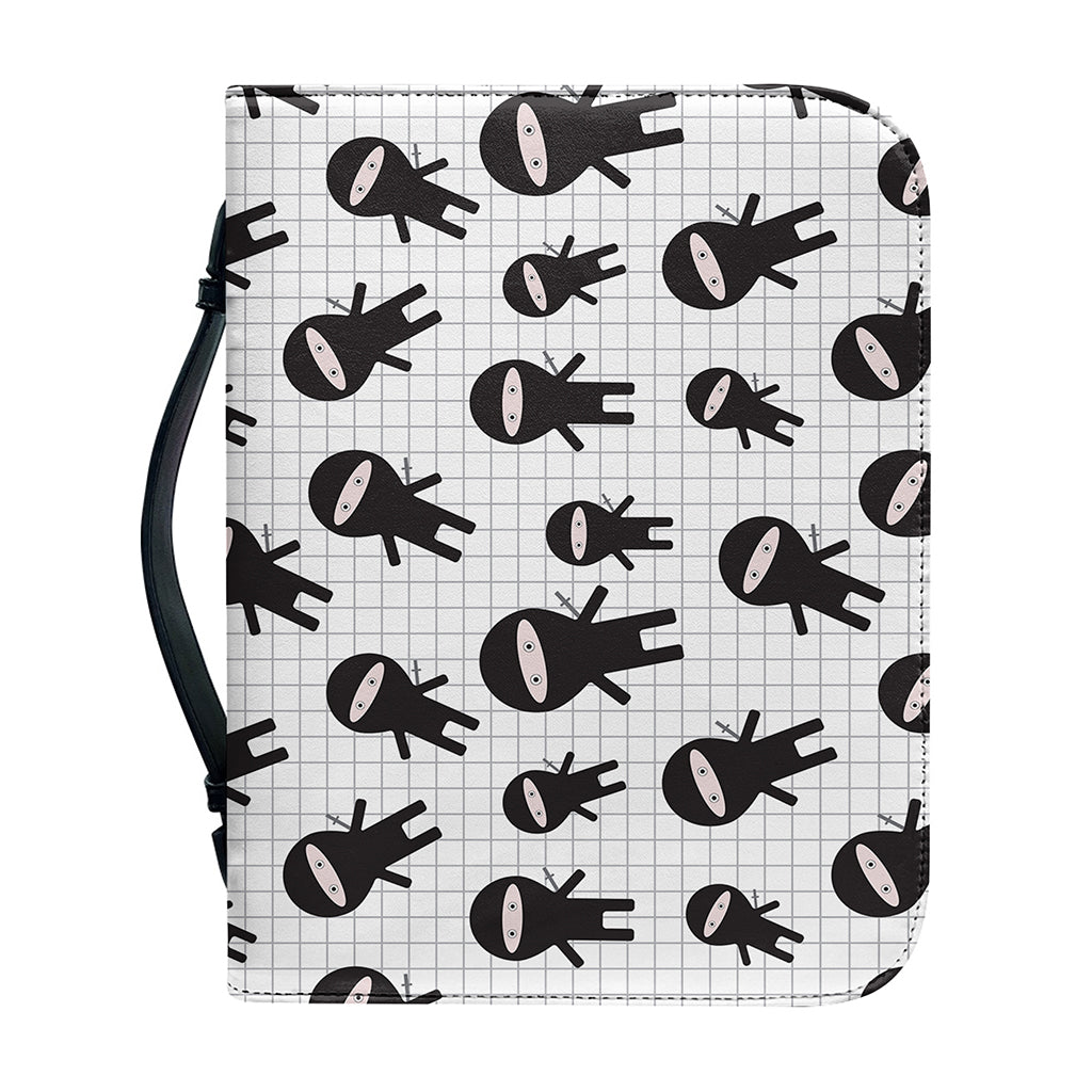 Cute Ninja Pattern Print Leather Bible Cover