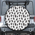 Cute Ninja Pattern Print Leather Spare Tire Cover