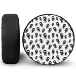 Cute Ninja Pattern Print Leather Spare Tire Cover