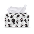 Cute Ninja Pattern Print Leather Tissue Box Cover