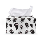 Cute Ninja Pattern Print Leather Tissue Box Cover