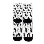 Cute Ninja Pattern Print Long Socks