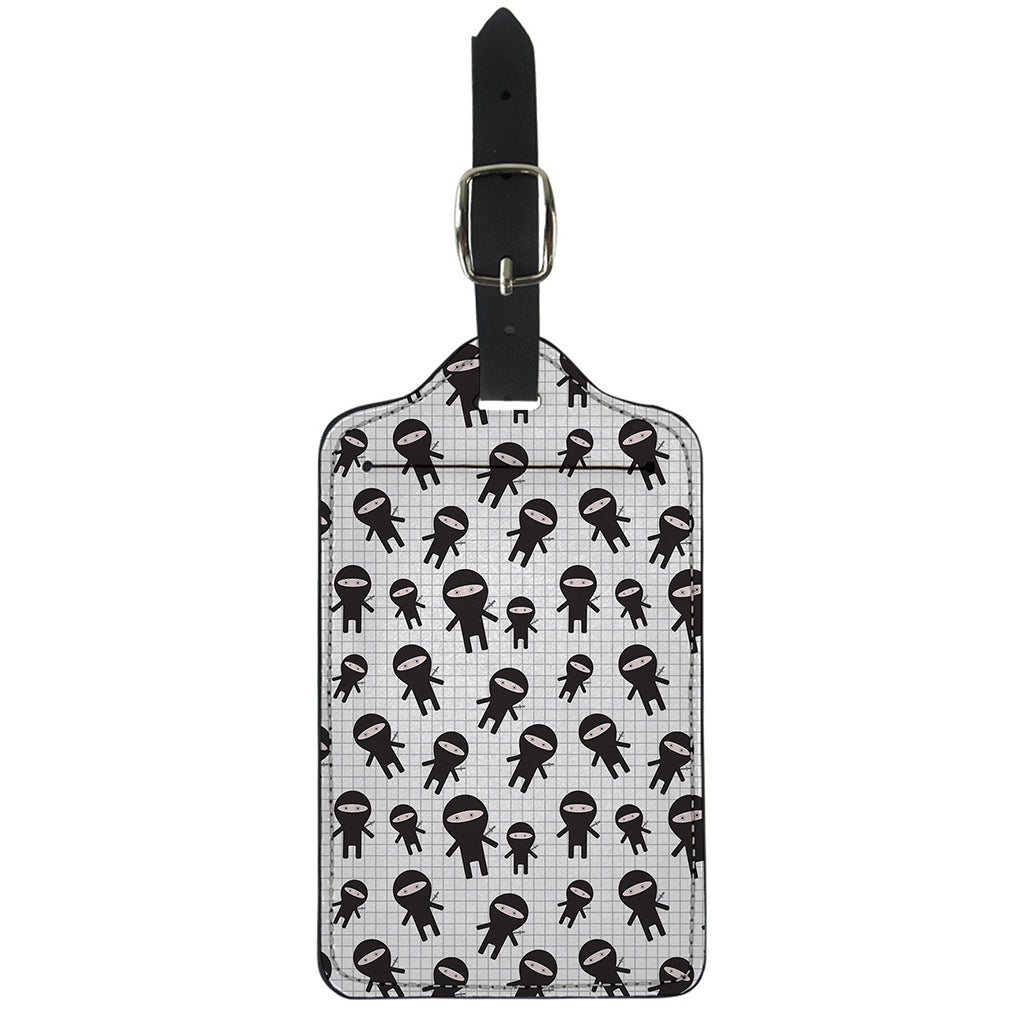 Cute Ninja Pattern Print Luggage Tag