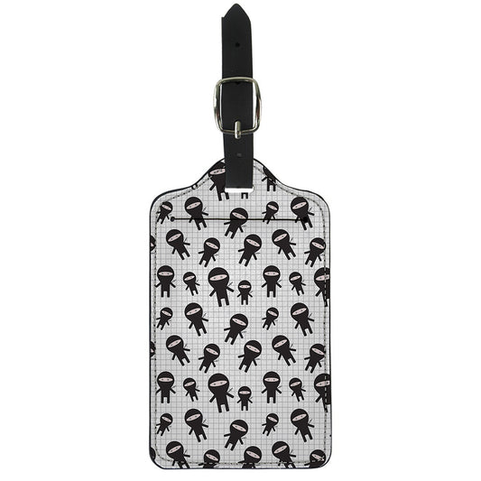 Cute Ninja Pattern Print Luggage Tag