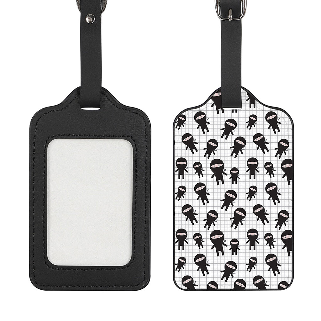 Cute Ninja Pattern Print Luggage Tag