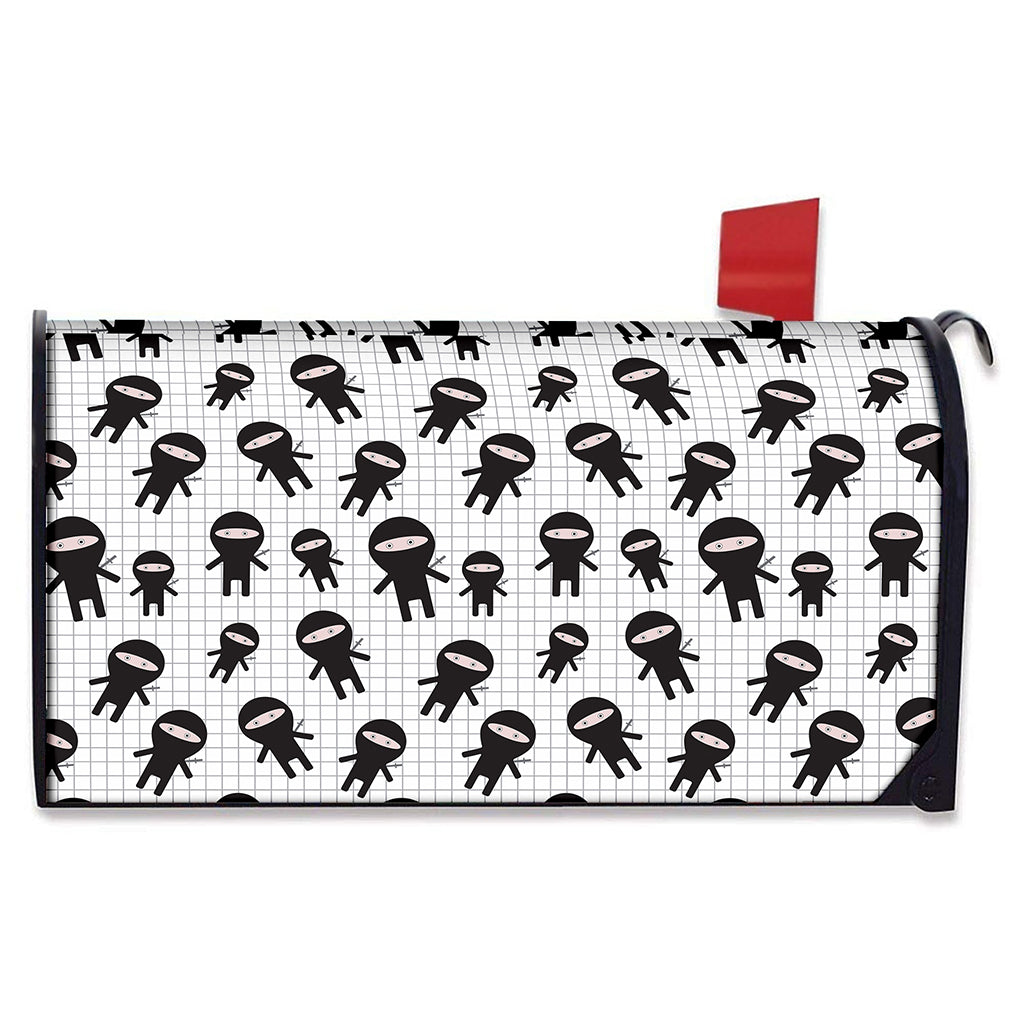 Cute Ninja Pattern Print Mailbox Cover