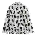 Cute Ninja Pattern Print Men's Blazer