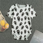 Cute Ninja Pattern Print Men's Bodysuit