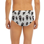 Cute Ninja Pattern Print Men's Briefs