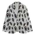 Cute Ninja Pattern Print Men's Cotton Blazer