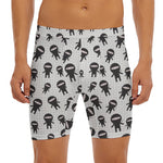 Cute Ninja Pattern Print Men's Long Boxer Briefs