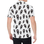 Cute Ninja Pattern Print Men's Shirt