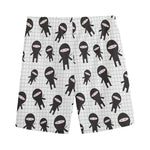 Cute Ninja Pattern Print Men's Sports Shorts