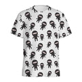 Cute Ninja Pattern Print Men's Athletic T-Shirt