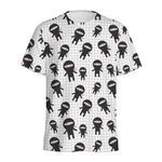 Cute Ninja Pattern Print Men's Sports T-Shirt
