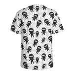 Cute Ninja Pattern Print Men's Sports T-Shirt