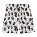 Cute Ninja Pattern Print Men's Swim Trunks