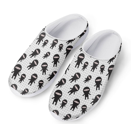 Cute Ninja Pattern Print Mesh Casual Shoes