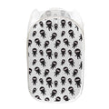 Cute Ninja Pattern Print Mesh Laundry Hamper