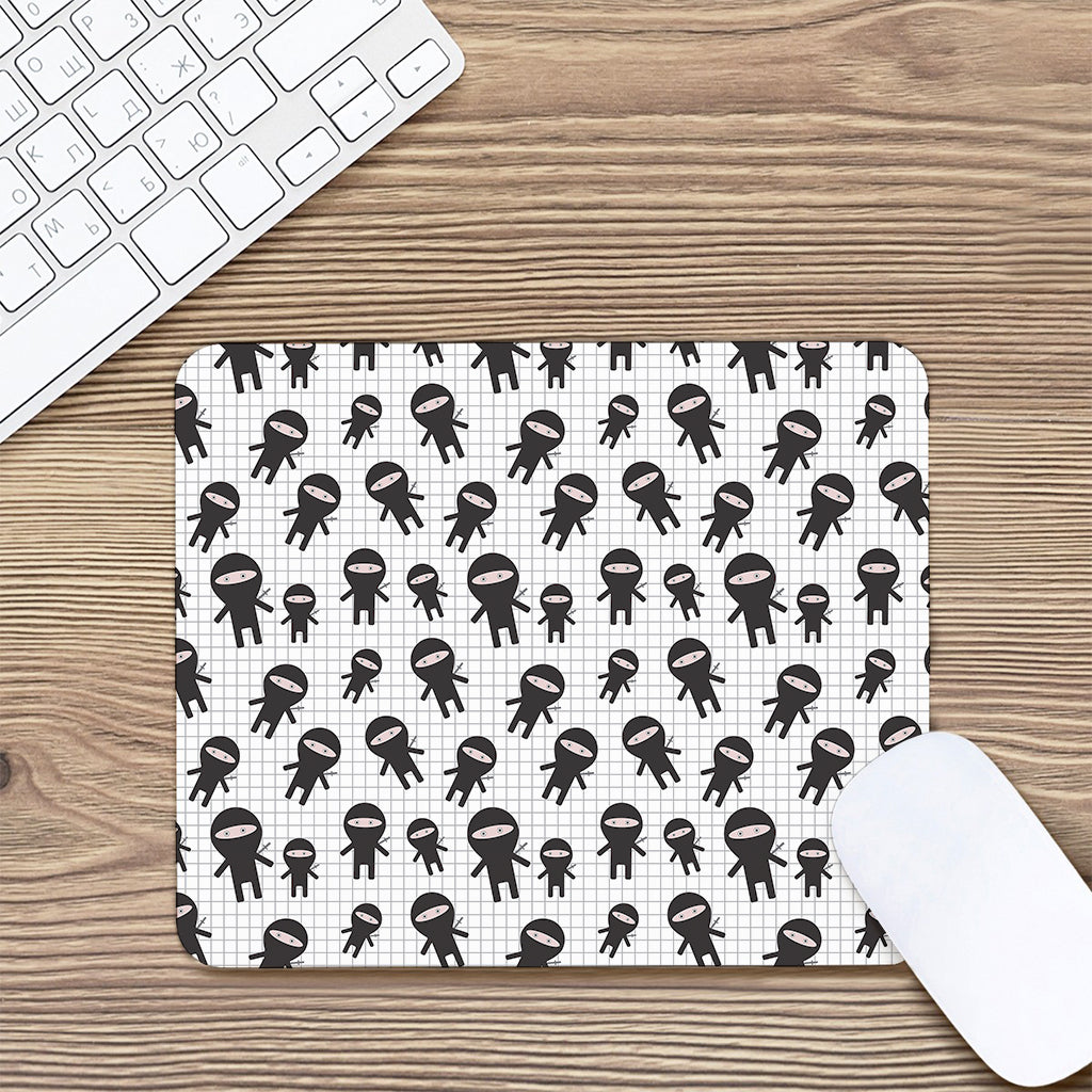 Cute Ninja Pattern Print Mouse Pad