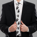 Cute Ninja Pattern Print Necktie