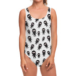 Cute Ninja Pattern Print One Piece Swimsuit
