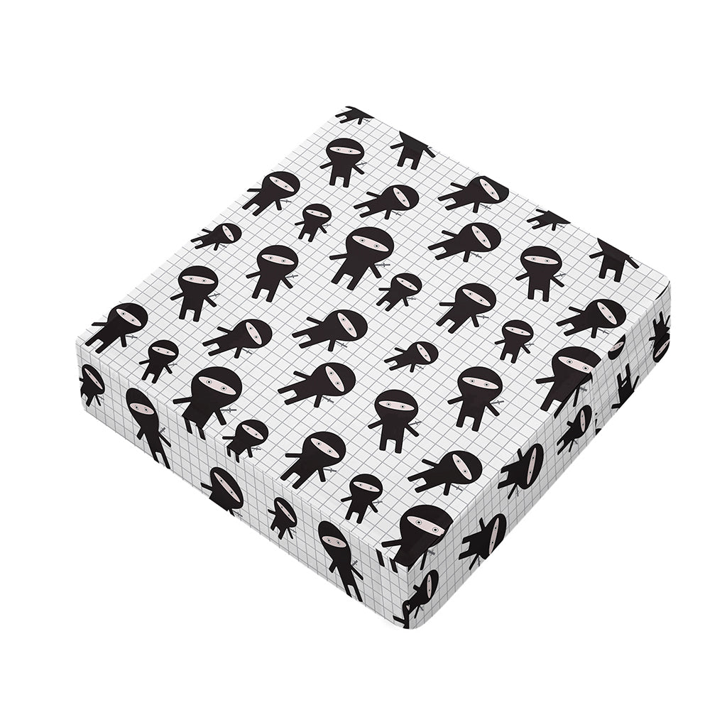 Cute Ninja Pattern Print Outdoor Seat Cushion Cover