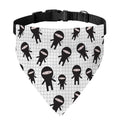 Cute Ninja Pattern Print Over The Collar Dog Bandana