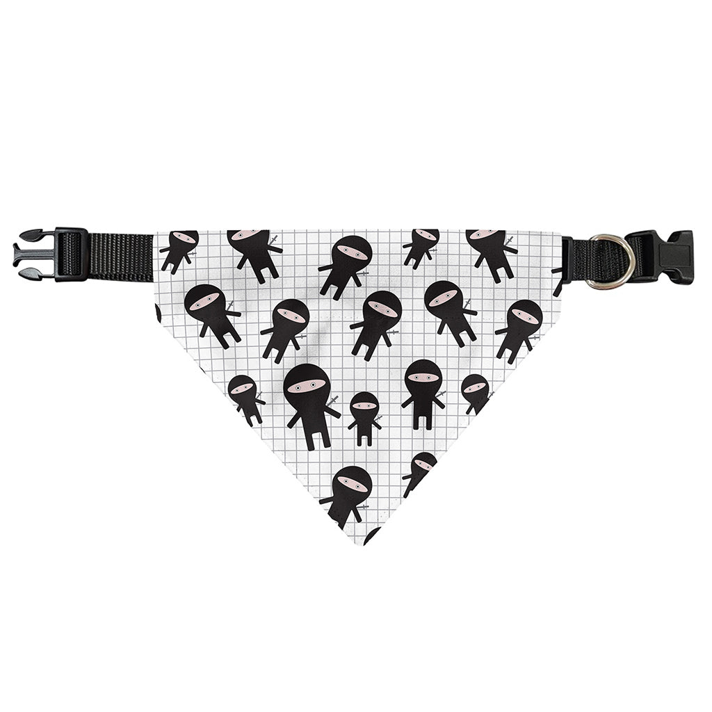 Cute Ninja Pattern Print Over The Collar Dog Bandana