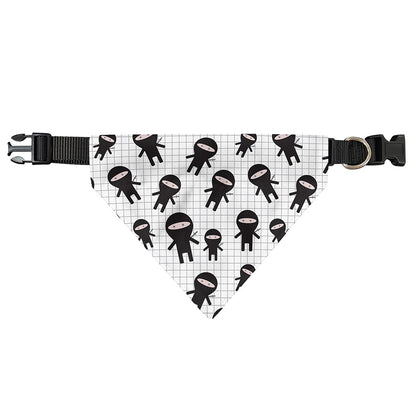 Cute Ninja Pattern Print Over The Collar Dog Bandana
