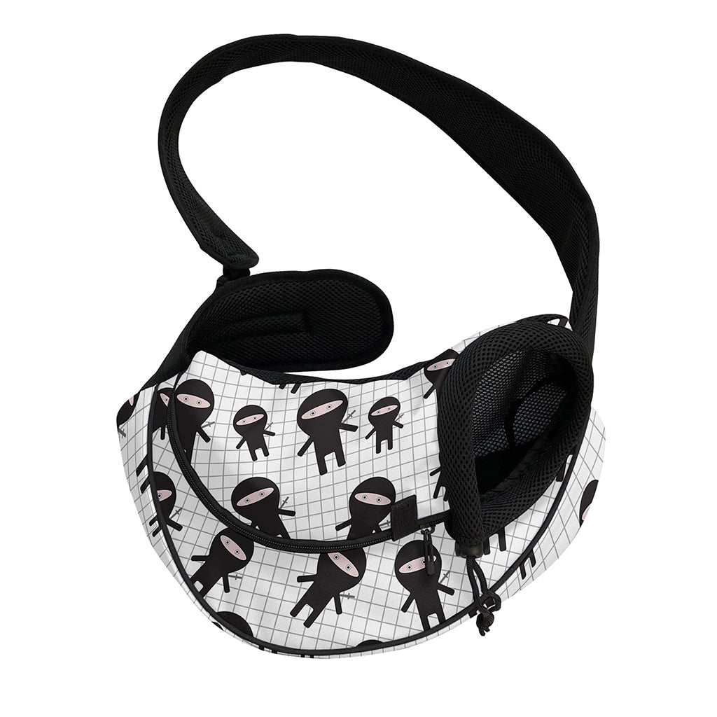 Cute Ninja Pattern Print Pet Sling Carrier