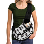 Cute Ninja Pattern Print Pet Sling Carrier