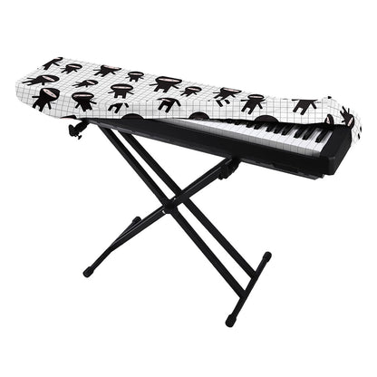 Cute Ninja Pattern Print Piano Keyboard Cover